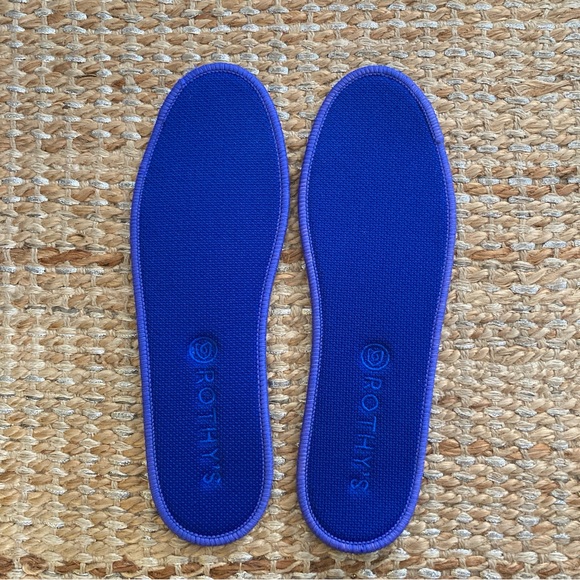 Rothy's Chelsea High Top Boot Size 8 Sneakers Shoes Artic Blue / Orange - Picture 9 of 10